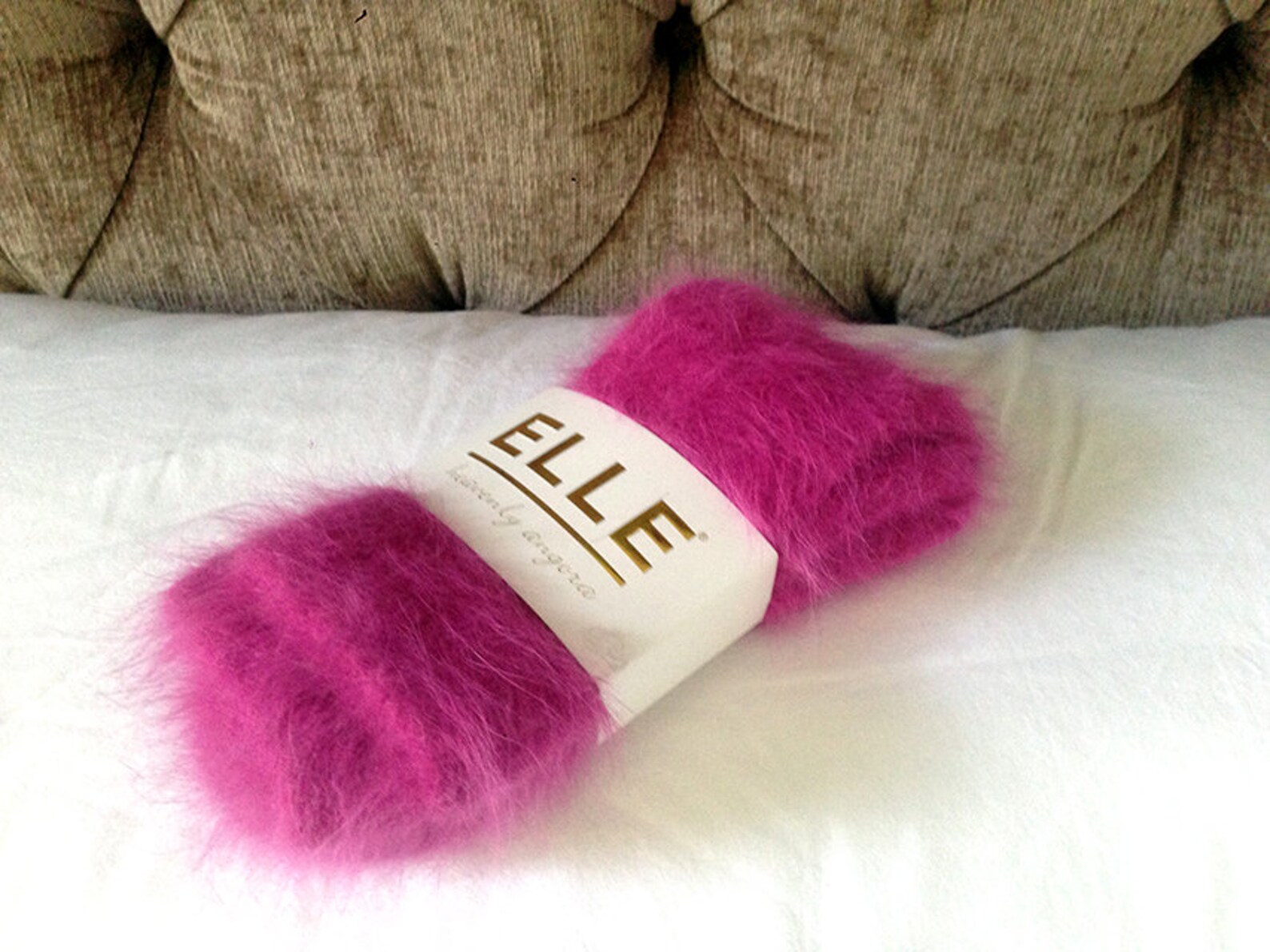ELLE Pink Fluffy Angora Socks